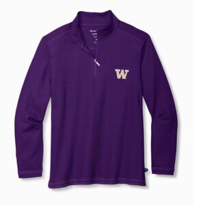 Tommy Bahama Washington Collegiate Emfielder Half-Zip IslandZone® Sweatshirt